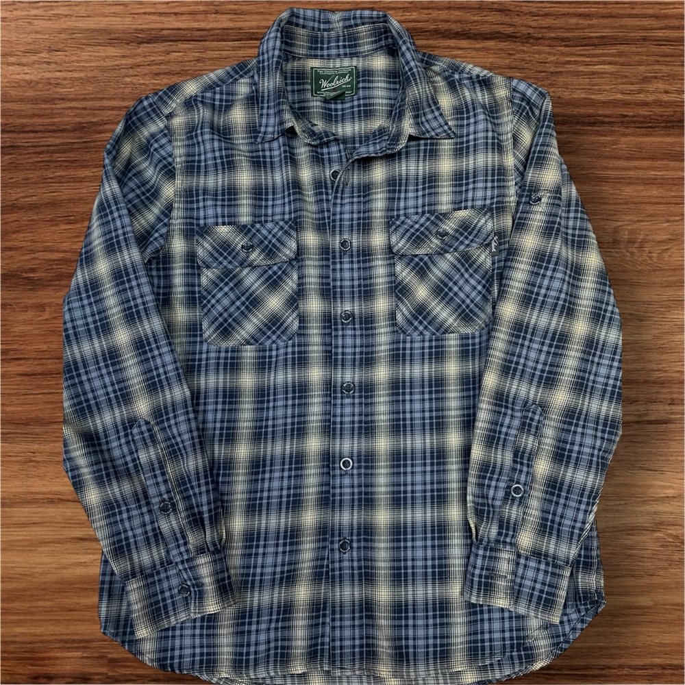 Men’s Woolrich Flannel Button Down Long Sleeve Shirt